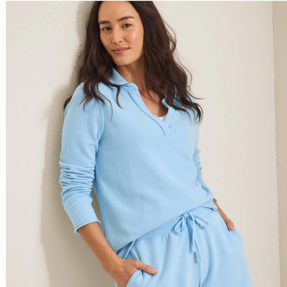 Tommy Bahama - Marina Del Mar Popover Top - Chambray Blue